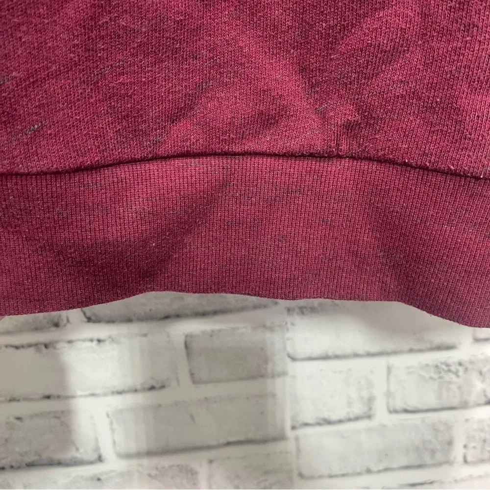 Alo Yoga Two Tone Maroon Pull Over Tunic Top Petite Small